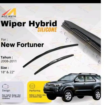 Sepasang wiper Isuzu New Panther 2008-2011 karet silicon Hybrid