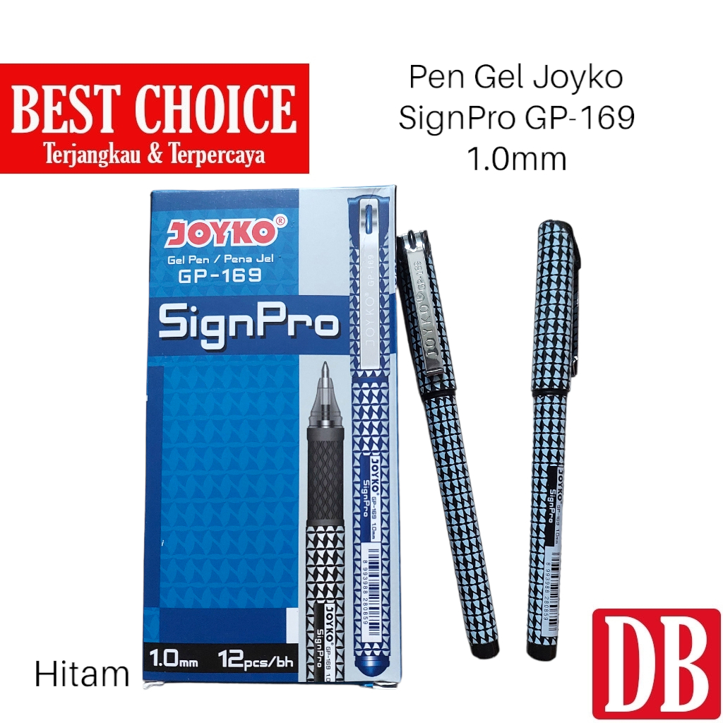 

Gel Pen / Ballpoint / Pulpen Joyko SignPro (untuk tanda tangan) 1.0mm Hitam/Biru