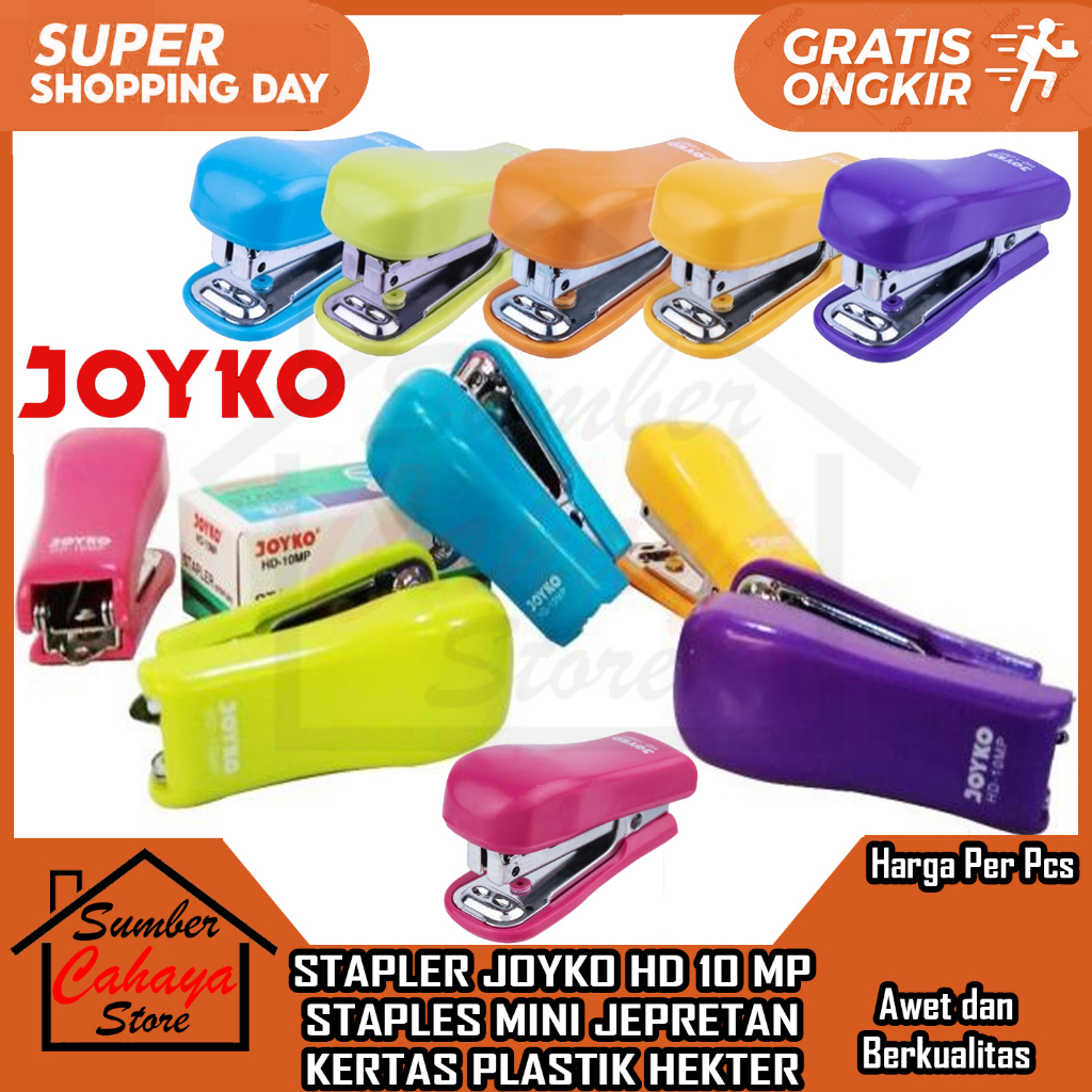 

STAPLER JOYKO KECIL MINI HD 10MP HEKTER WARNA STEPLER STAPLES STEPLES JEPRETAN TANGAN JOIKO PENDEK ALAT STRAPLER HECTER KERTAS PLASTIK JEKREKAN CEKLEKAN PENGOKOT KOKOT PEMAUT NECIS SETEPLER SETEPLES JEPIT PENJEPIT