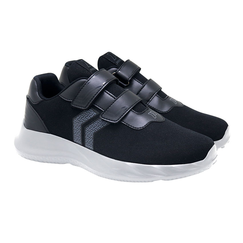 Precise Ikari JT Sepatu Sneakers Anak Sekolah - Black/White