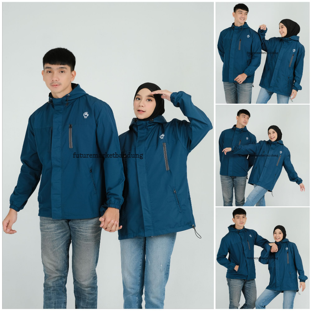 Jaket Couple Parasut Jumbo Waterproof Original FCF DENALI Size M L XL XXL / Jaket Gunung Pria Waterproof FCF