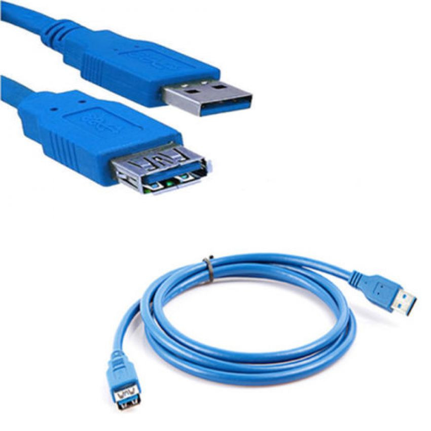 Kabel Ekstensi USB 3.0 Male ke Female 150 cm - Blue