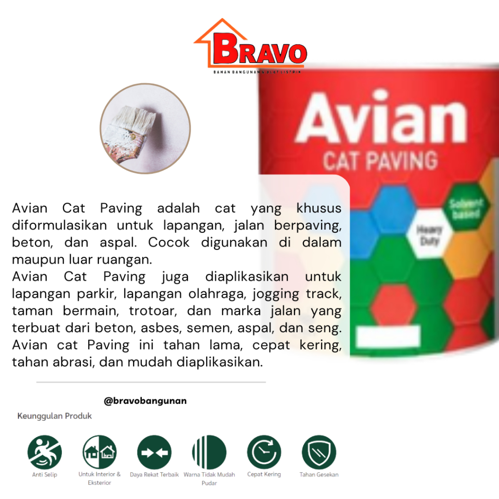 AVIAN CAT PAVING 5KG /CAT JALAN