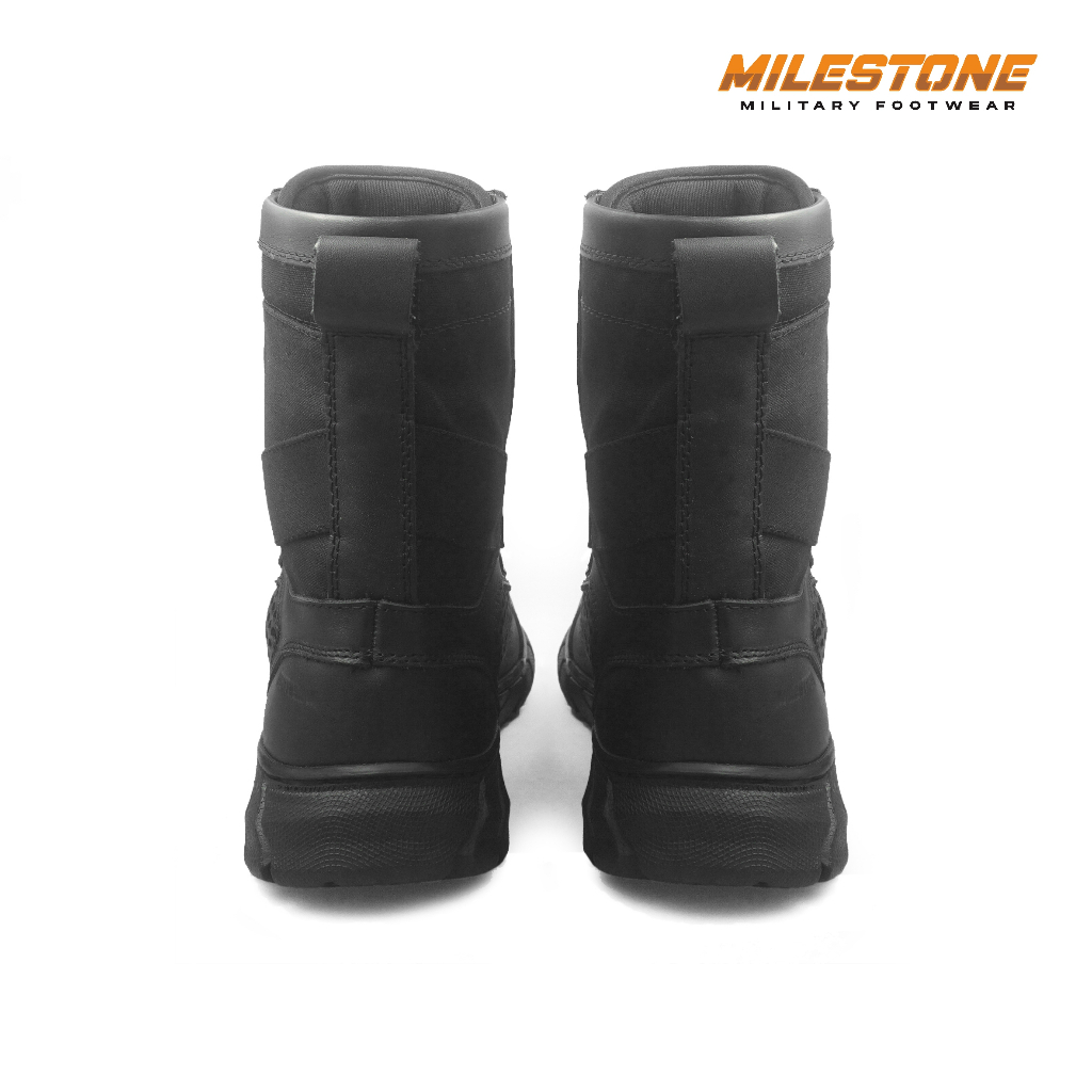 Sepatu PDL Tali Putar PDL Spinon LYCOS Bahan Kulit Asli Model Terbaru Sarang Tawon Untuk Tactical Lapangan Merk Milestone