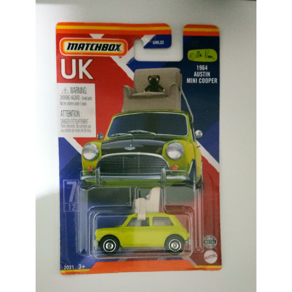Matchbox MBX Mini Cooper Mr Bean With Chair