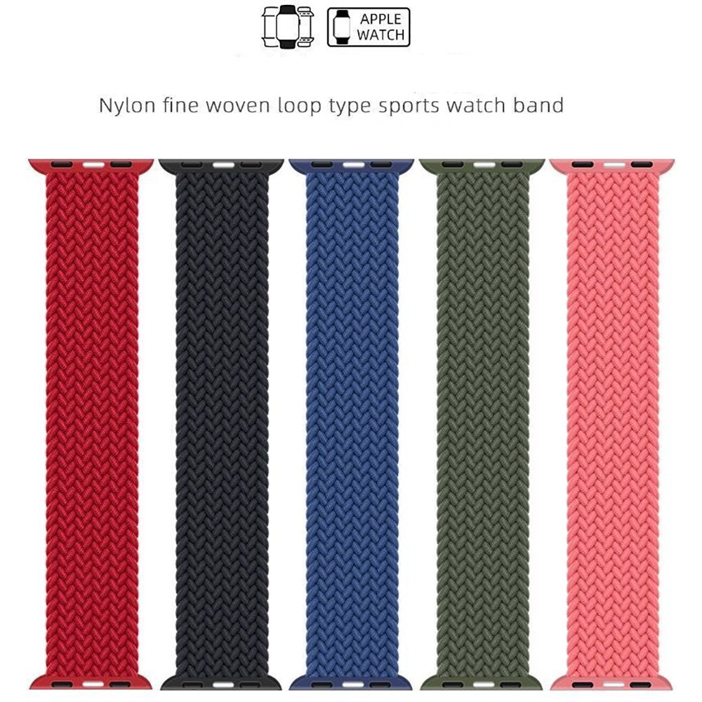 Elastic Woven Nylon Strap for iWatch 8 ultra 7 6 5 4 3 2 1 SE Watchband for iWatch 38mm 42mm 40mm 44mm 41mm 45mm 49mm