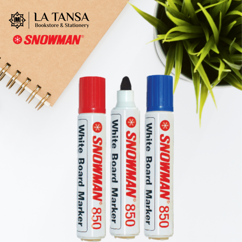

SNOWMAN WHITE BOARD MARKER 850 HITAM/BIRU/MERAH