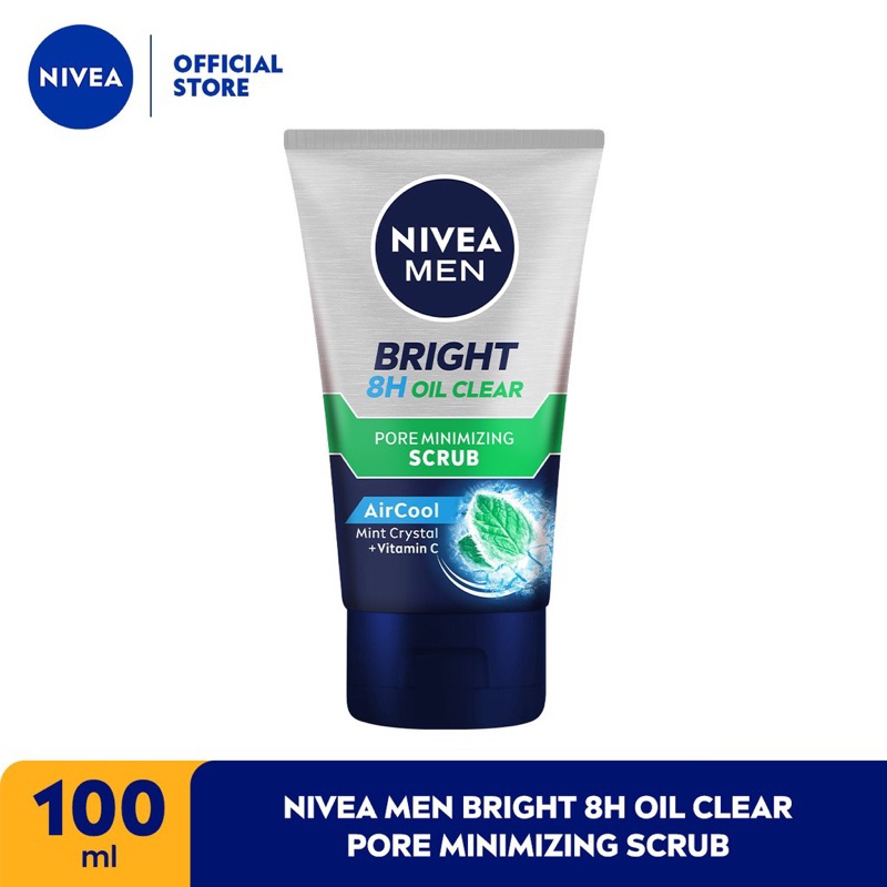 Nivea Men 8h Oil Clear PoreMinimizing Scrub 100ML