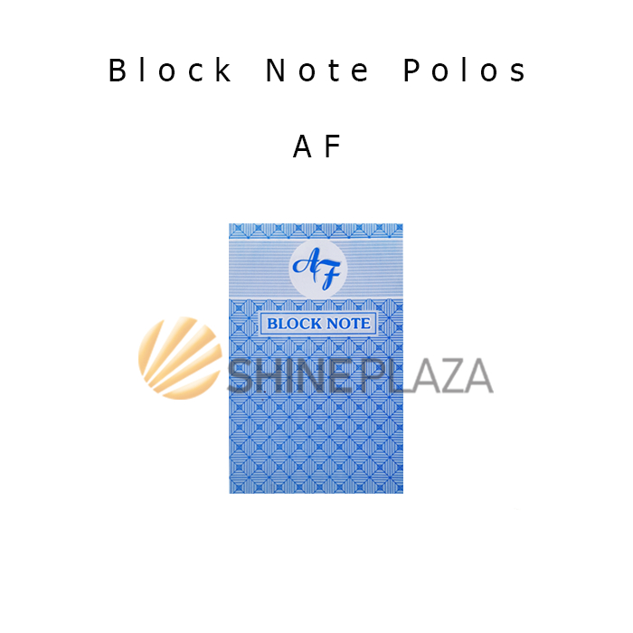 

Block Note A6 Polos AF - Writing Pad A6 Polos AF