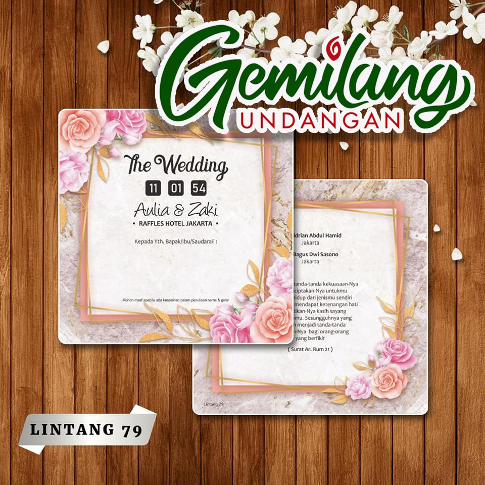 Blangko Undangan Pernikahan LINTANG 79