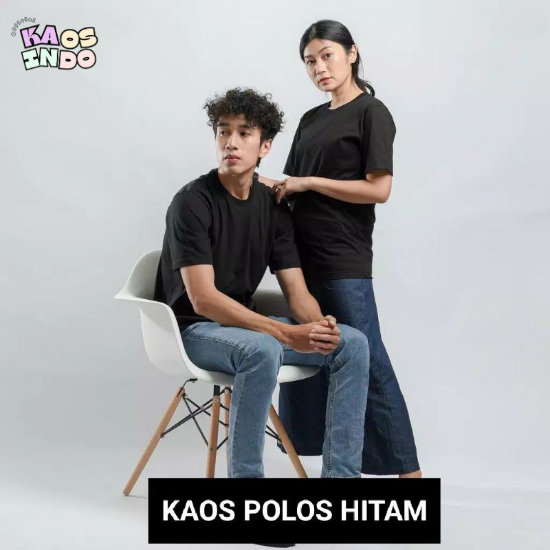 Kaos Polos Pria Cotton Combed Premium - Baju Kaos Polos Pria Wanita - Kaos Pria Polos Cotton Combed Lengan Pendek Unisex Pria wanita