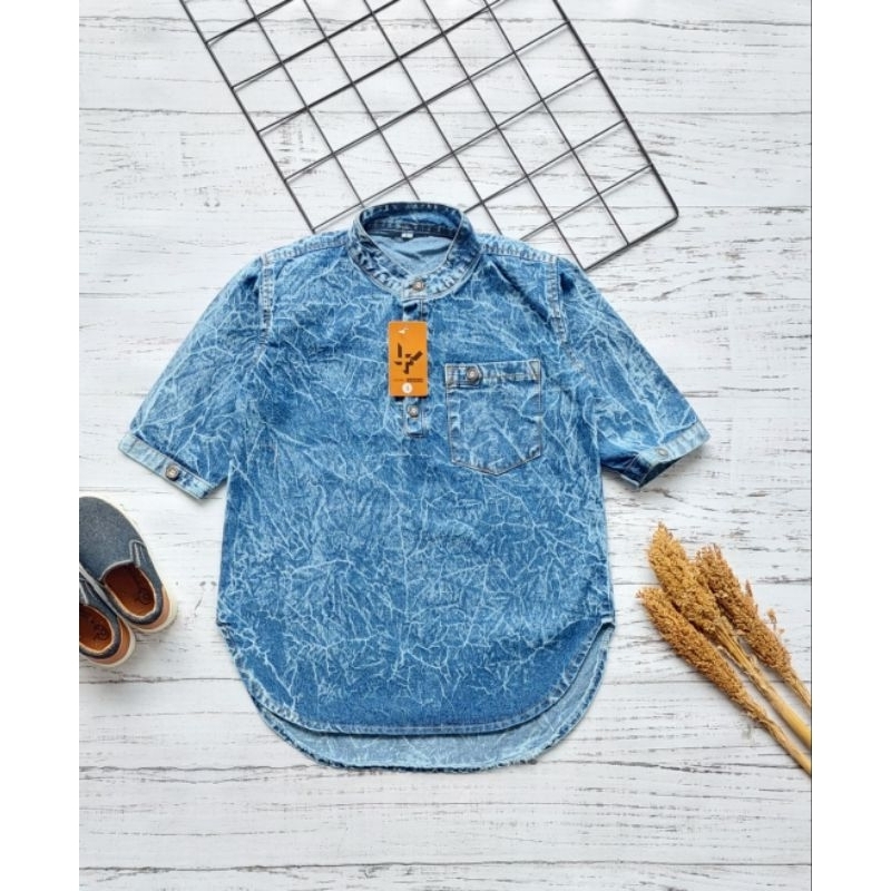 BAJU KEMEJA KOKO JEANS ANAK 1-7 TAHUN