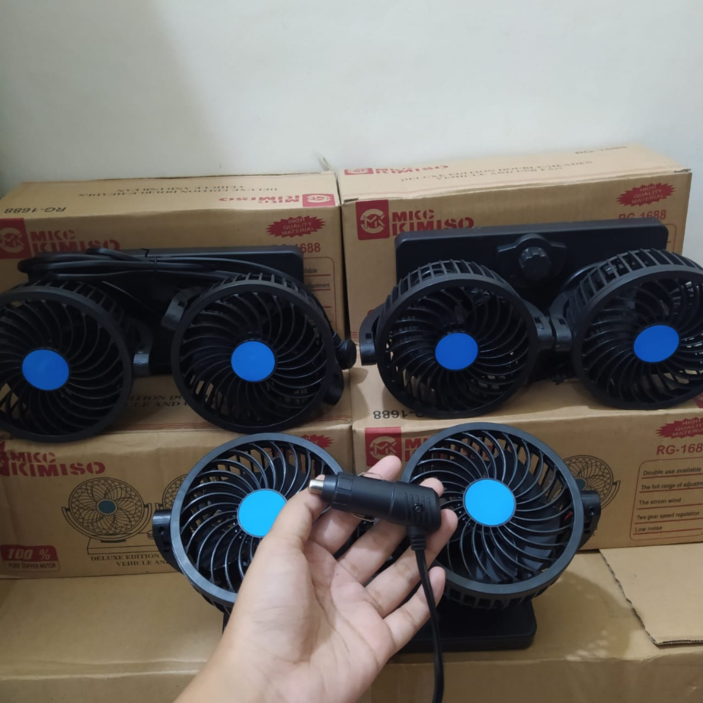 Kipas Angin Mobil  Car Cooling Double Fan