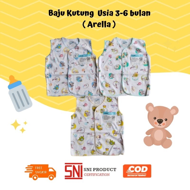 Baju kutung bayi newborn arella 3-6