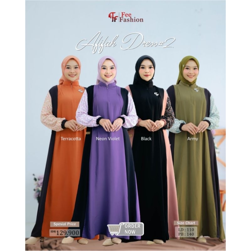 Afifah Dress Fee Fashion Gamis Fee Fashion