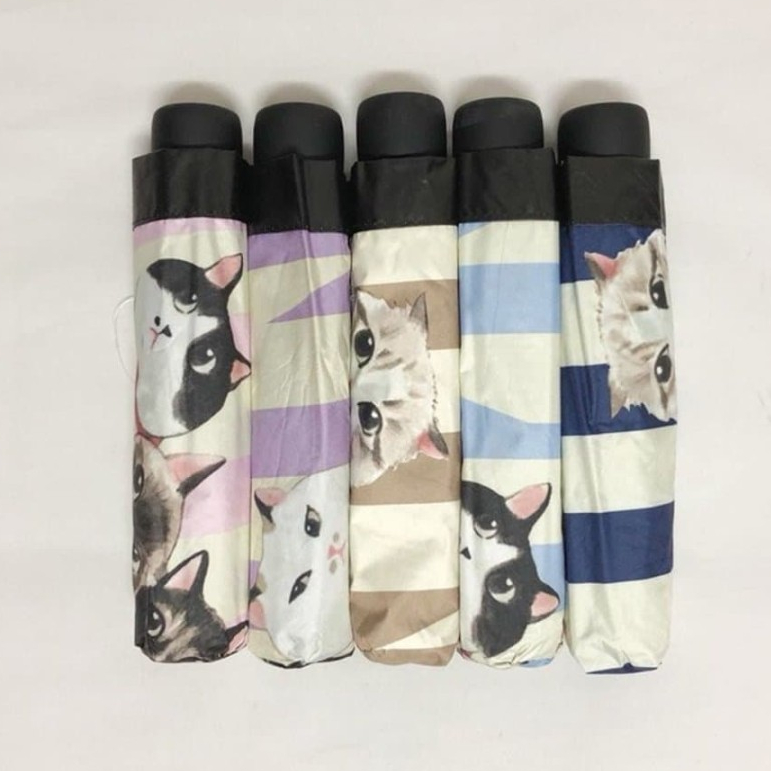 Payung lipat 3 / payung kucing cat / you are my sunshine Anti Uv