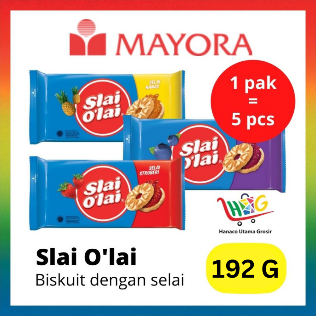 Roma Slai O'Lai Strawberry /Pineapple /Blueberry 5 x 192gr [ 1 PAK ]