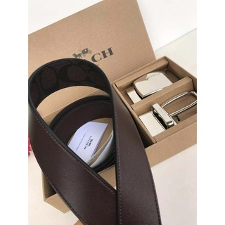 [Instant/Same Day] 64839  COACH original single new belt double-sided dual-purpose buckle can be twisted freely according to the style of the pants, simple and generous, very practical size 120 cm long 3.8 cm wide  108-CHB864839-6 nanpidai