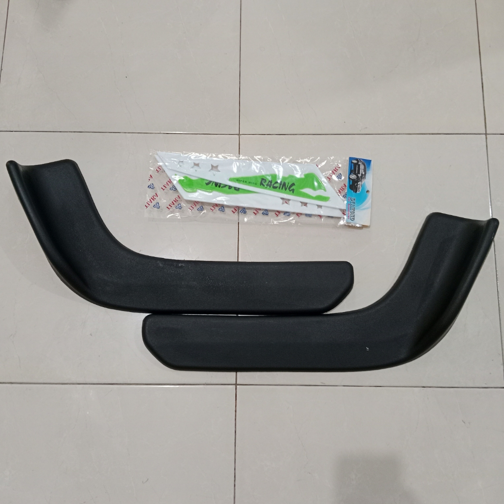 1 Pasang Wing Wiper Racing &amp; Winglet Lips Bumper Universal Truck Mobil