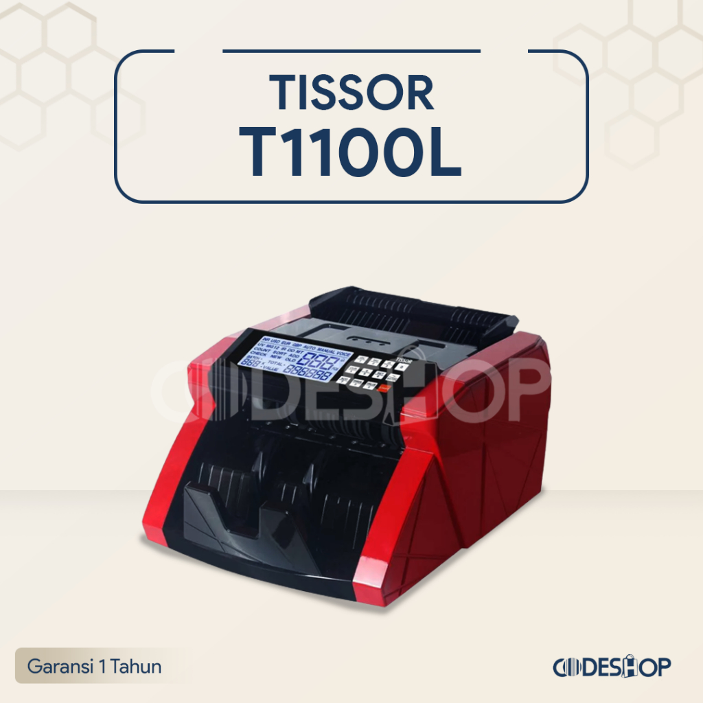 TISSOR T1100L | PENGHITUNG UANG DAN PENDETEKSI UPAL | T1100 L