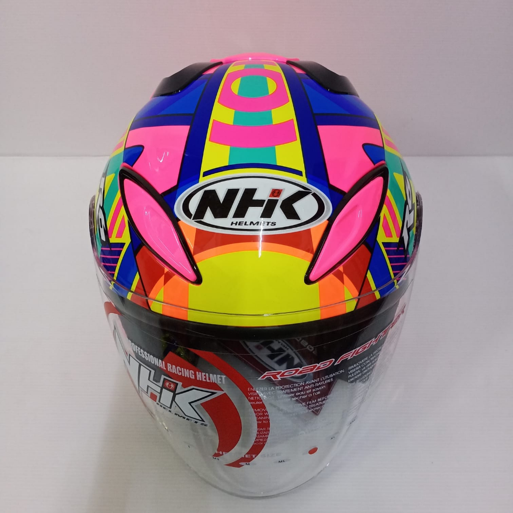 HELM HALF FACE NHK R6 R-6 MOTIF PIGMENT PINK FLO