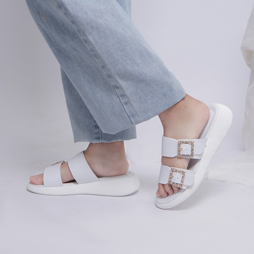 Dunkenstock JOA Sandal casual wanita sendal wedges cewek strap empuk