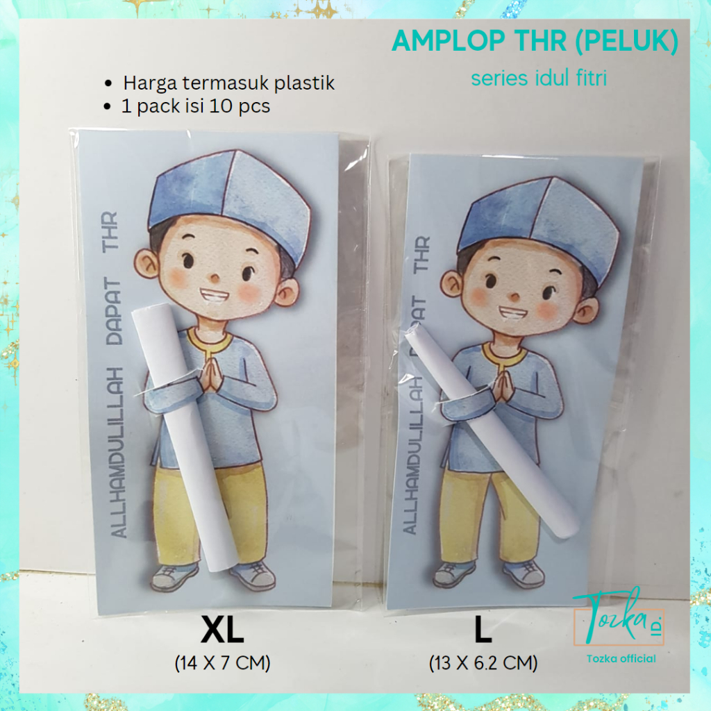 Amplop peluk I angpau thr lebaran isi 10