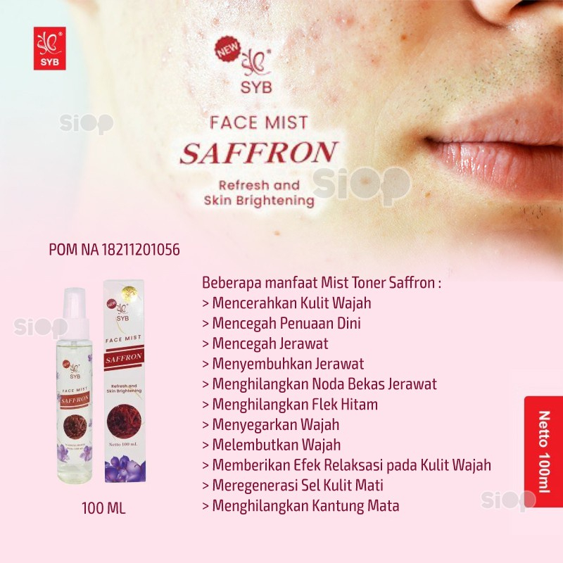 Perawatan Wajah By SYB | SYB Face Mist Saffron 100ml