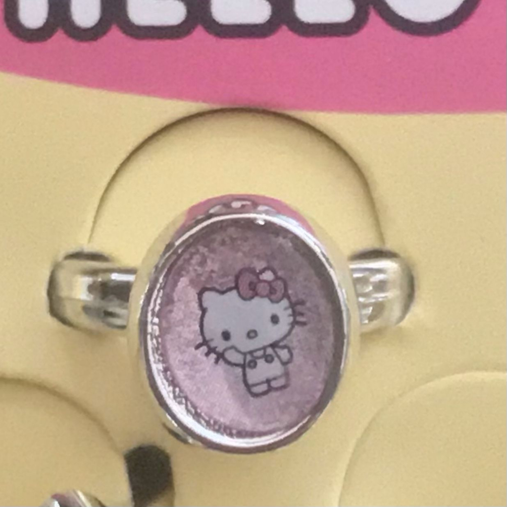 Cincin hello kitty anak lucu murah import original cincin bintang bulan hati oval