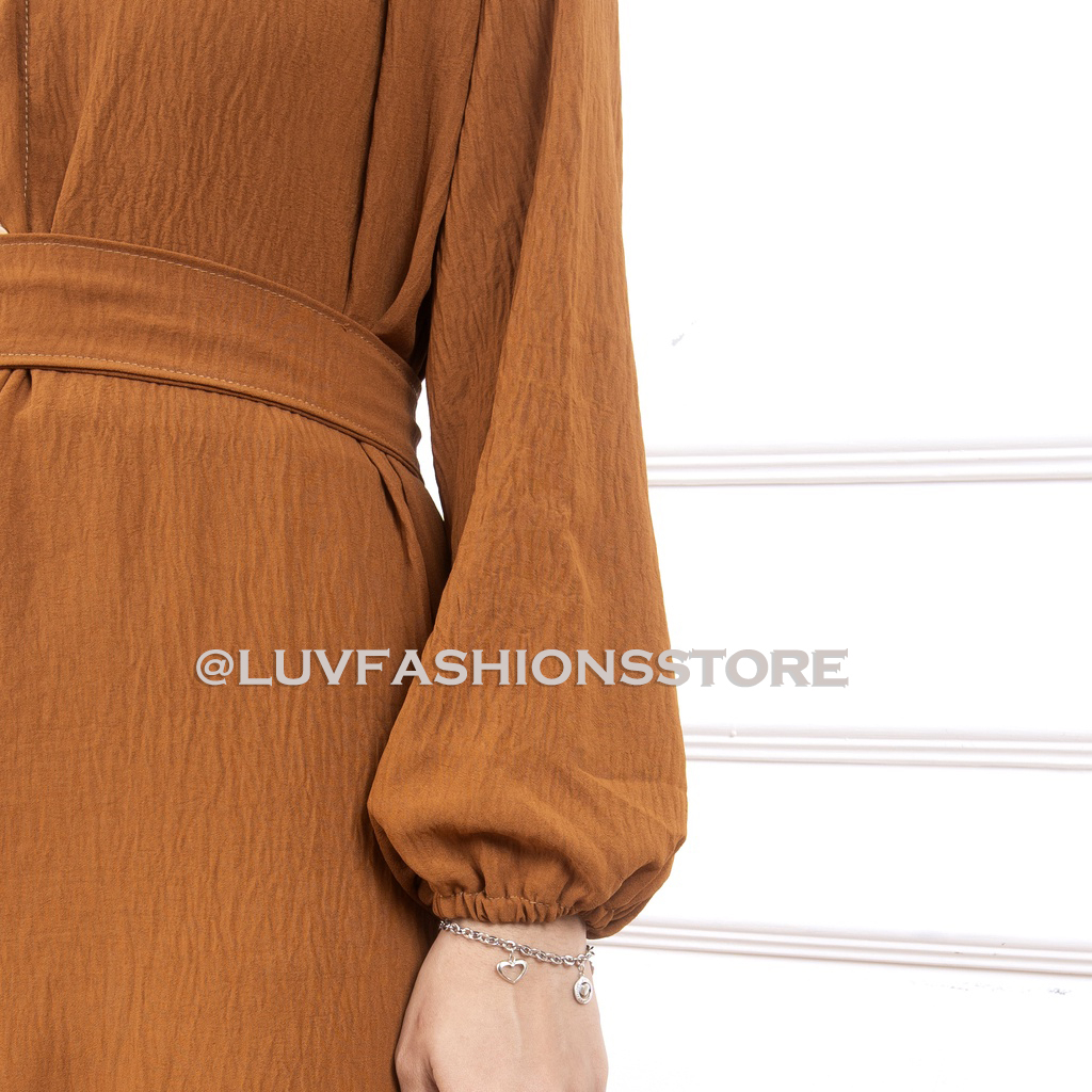 IL - KAYLA DRESS CRINCLE AIRFLOW PREMIUM / GAMIS JUMBO KANCING BUSUI FASHION MUSLIM