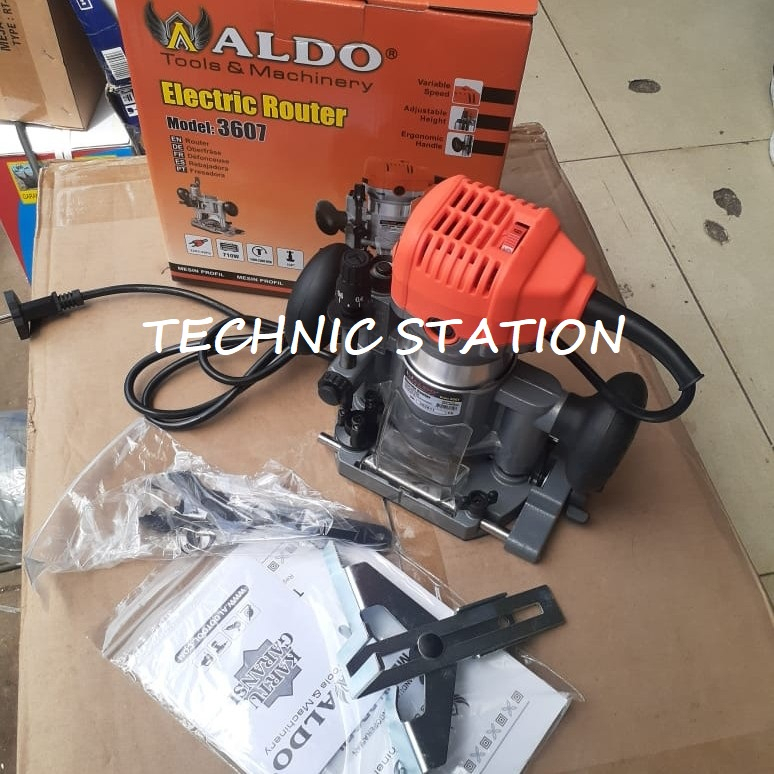 Profil Router Aldo 3607 Hand Trimmer Tangan 1/4" Aldo