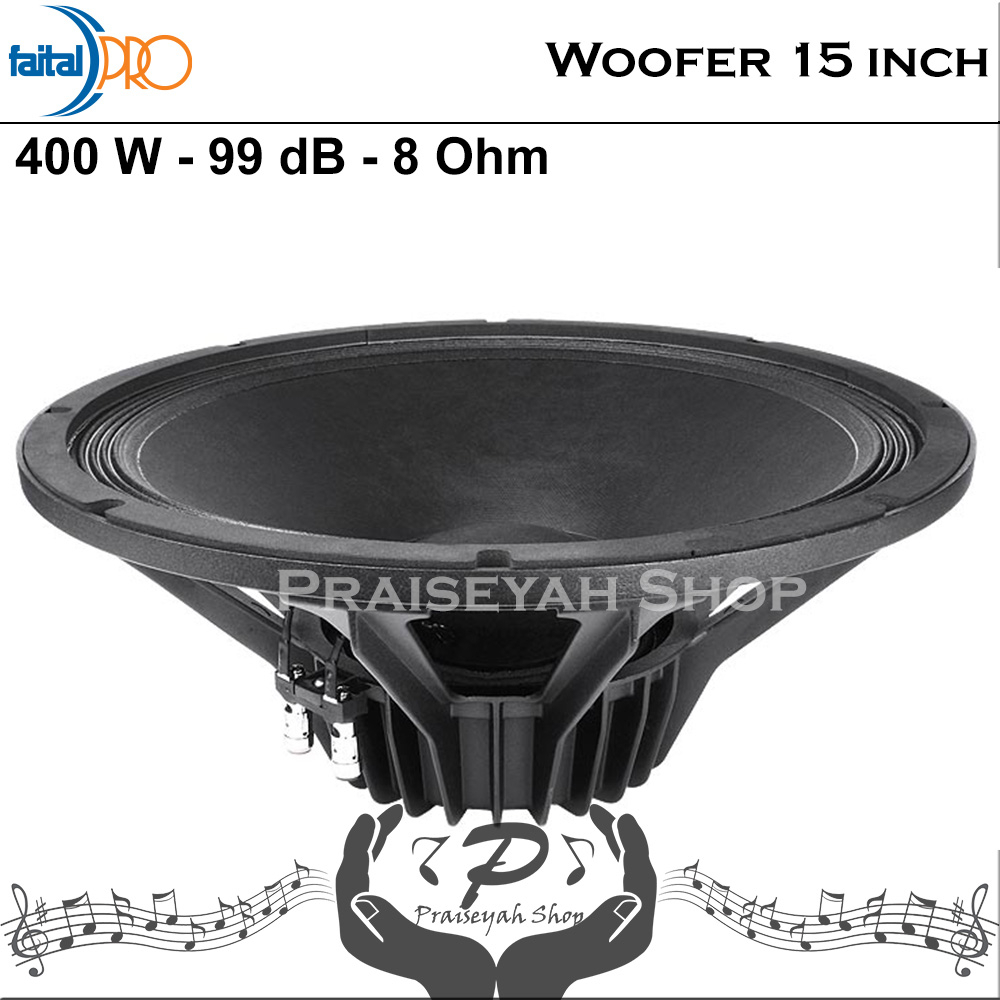 Faital Woofer Speaker Komponen 15 inch 15PR400 8 ohm