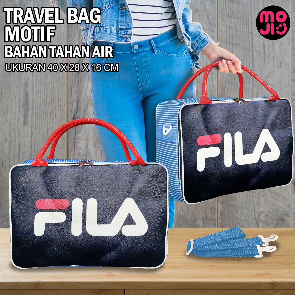 TAS MUDIK Travel Bag / Tas Koper Besar Motif / Tas Pakaian Anak dan Dewasa Dengan Tali Pengaman Dalam / Bahan BONTEGA Tebal