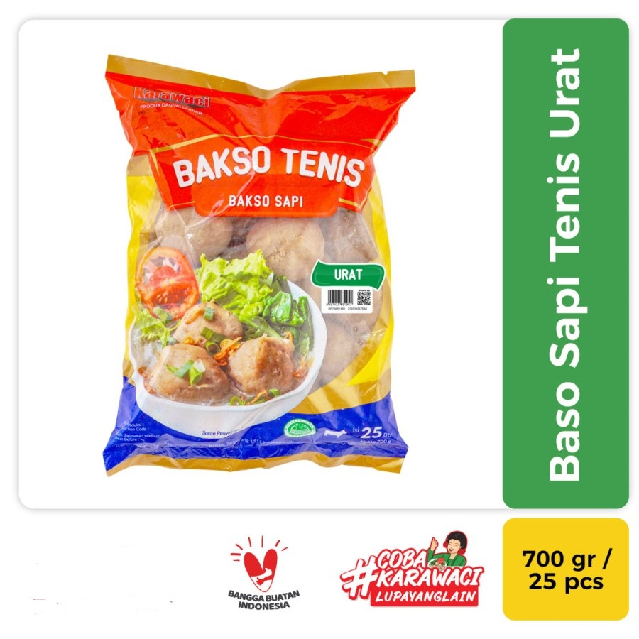 

BASO KARAWACI BAKSO TENIS URAT 700GR ISI 25 TENNIS MEATBALL