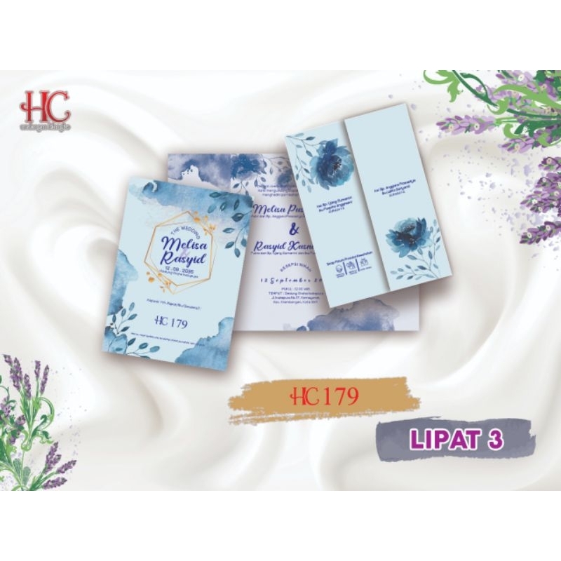 Blangko undangan pernikahan HC 179
