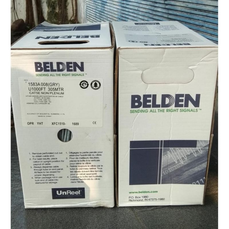 Kabel Cable UTP BELDEN CAT 5e  Panjang 305 Meter Made in China TERLARIS
