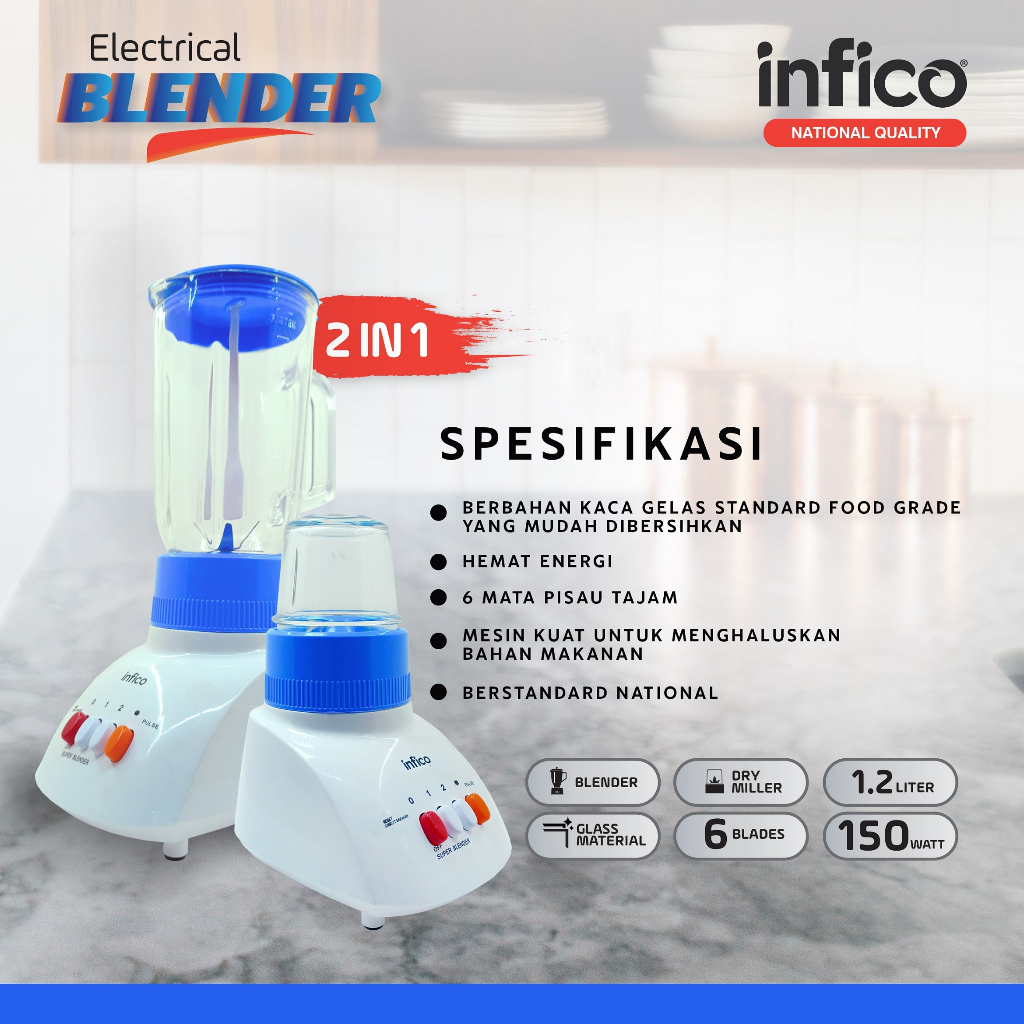 BLENDER JUICER DAN BUMBU GELAS KACA RINREI MURAH