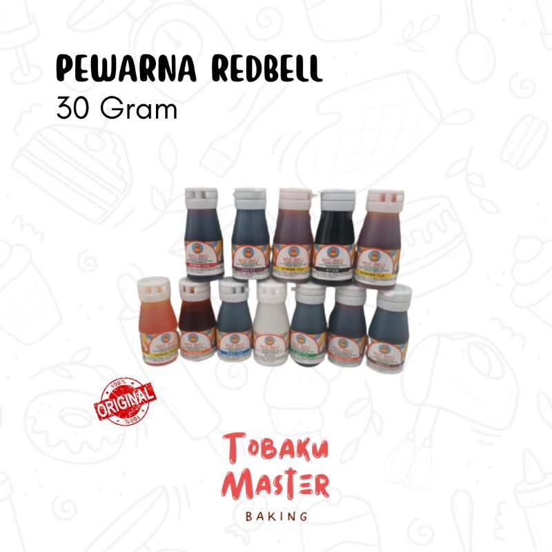 

[ 30 GRAM ] Pewarna Makanan Redbell 30 Gram