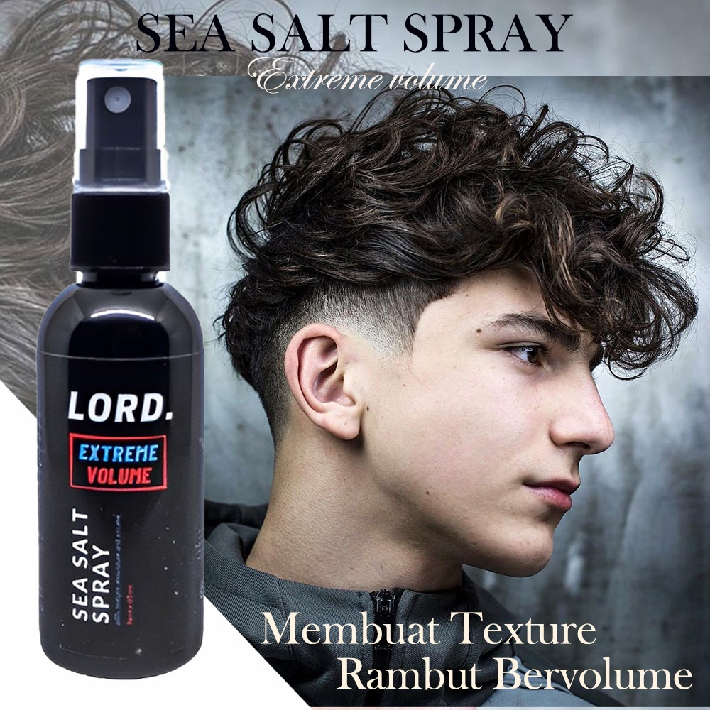 ZILLO Hair Spray Rambut 60ML Hair Styling Semprot Mist Texturizing Sea Salt Spray Untuk Menata Dan Membentuk Volume Rambut