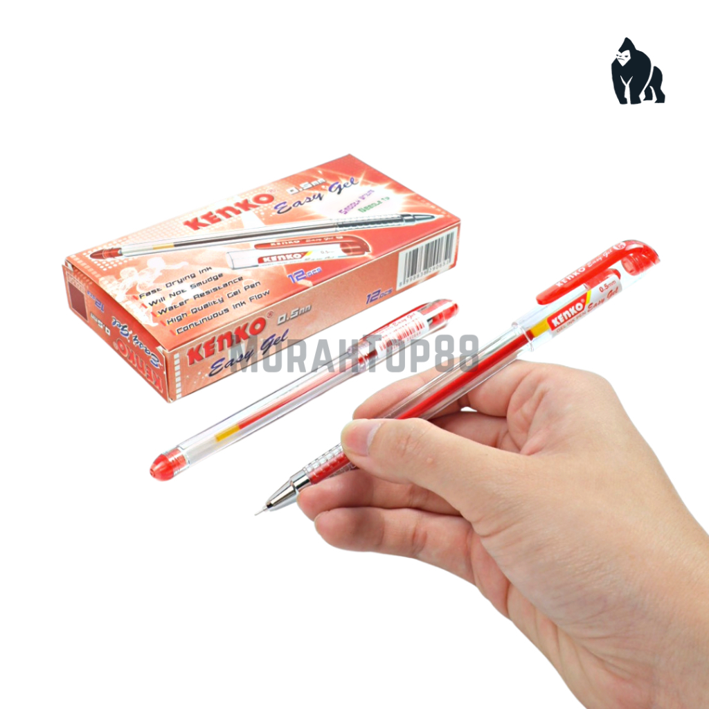 

Pulpen Easy Gel Kenko 0.5 mm / Ballpoint Lancip Bolpen Tajam Pena Grosir [PER LUSIN] CV4