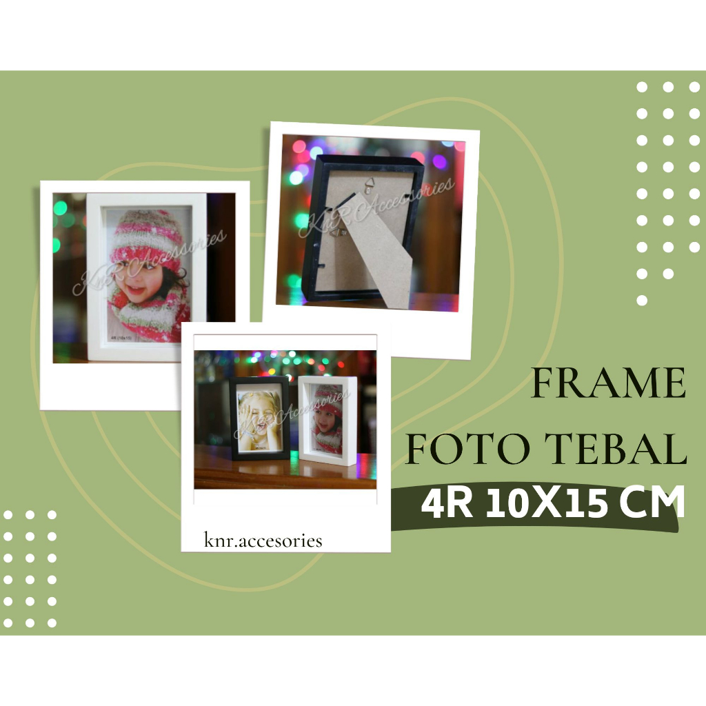 FRAME FOTO BINGKAI 3D TEBAL 4R MINIMALIS (TANPA RONGGA)