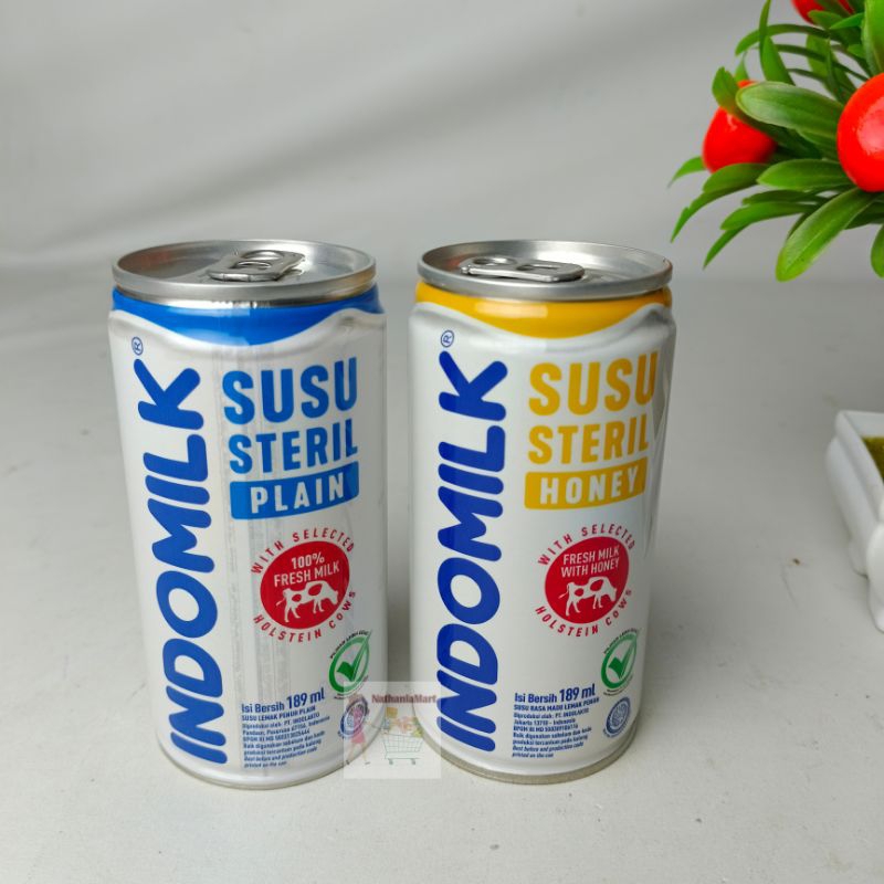 

Indomilk Susu Steril Plain & Honey 189 ML