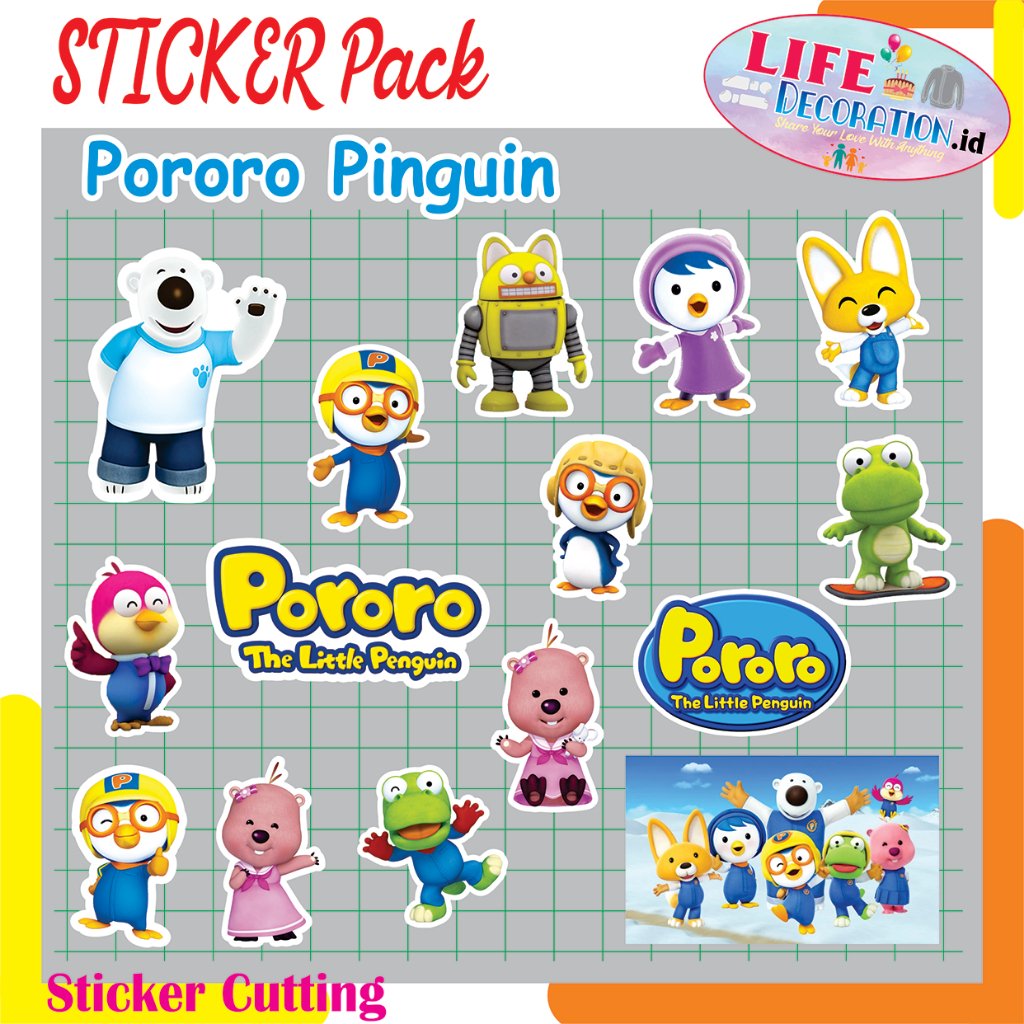 

STIKER PORORO / STICKER PACK PORORO PINGUIN