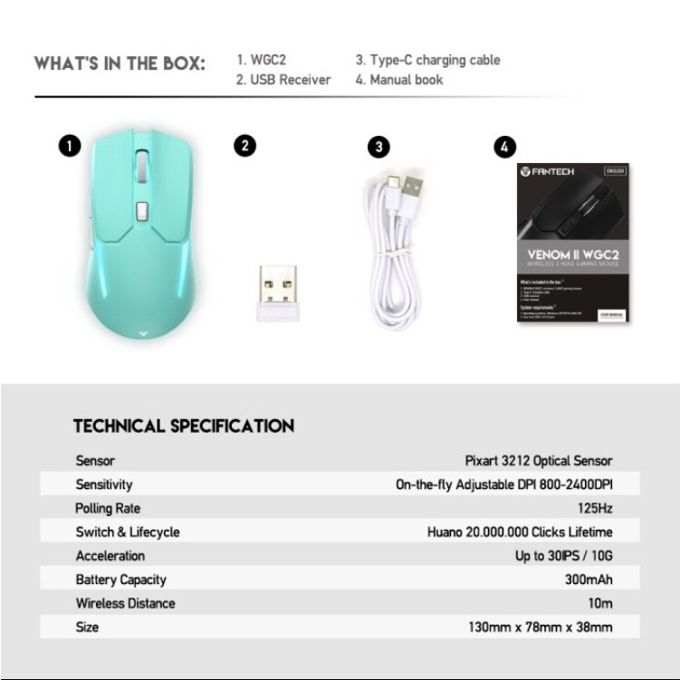 Paket THR Ketupat Standard T10 Mousepad + Fantech Venom + Fantech Atom