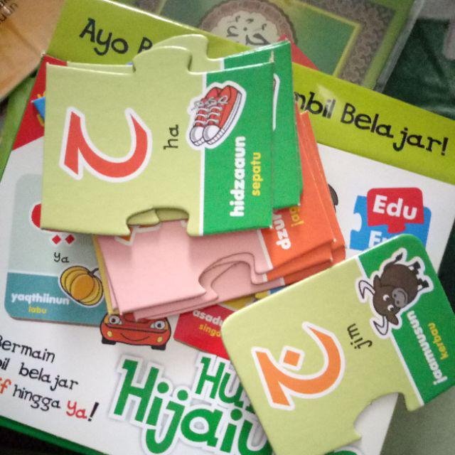 [NEW]Puzzle Kartu Mainan HURUF HIJAIYAH Kartu Edukasi Anak Umur 3 - 6 tahun ♥