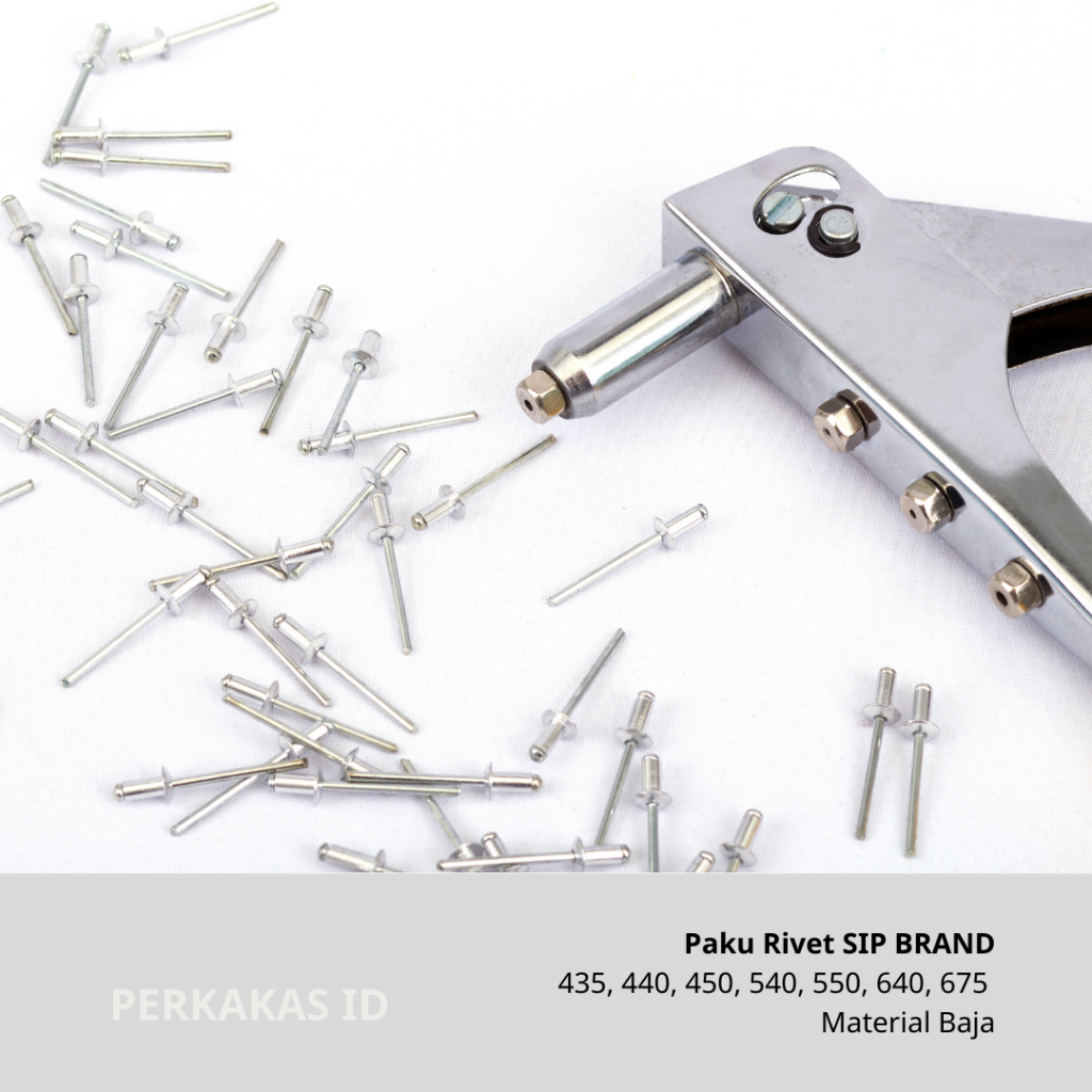 Paku Rivet 4mm 435-675 SIP Brand isi 50pcs