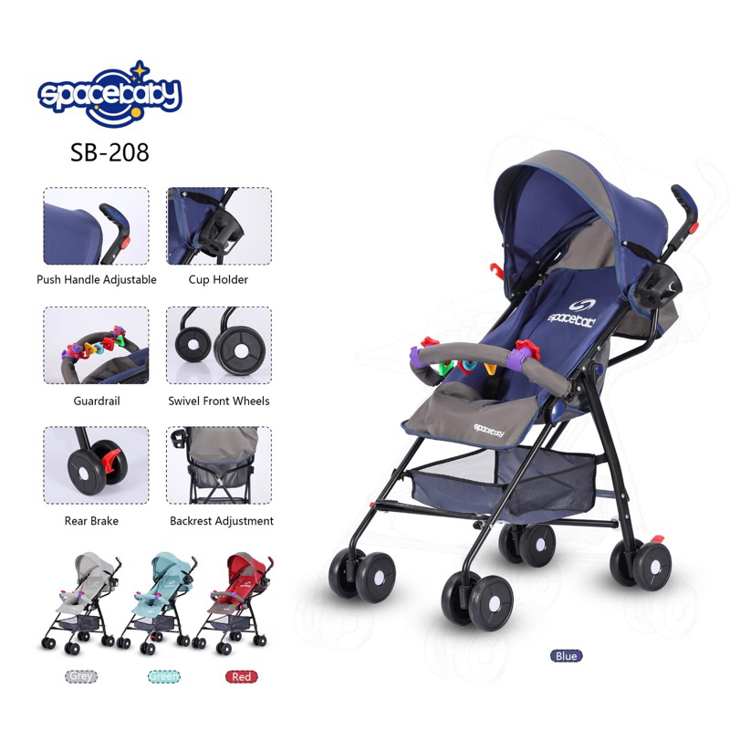 STROLLER SPACEBABY SB 204/207/214/208 KERETA DORONG BAYI SPACE BABY UNTUK NEWBORN