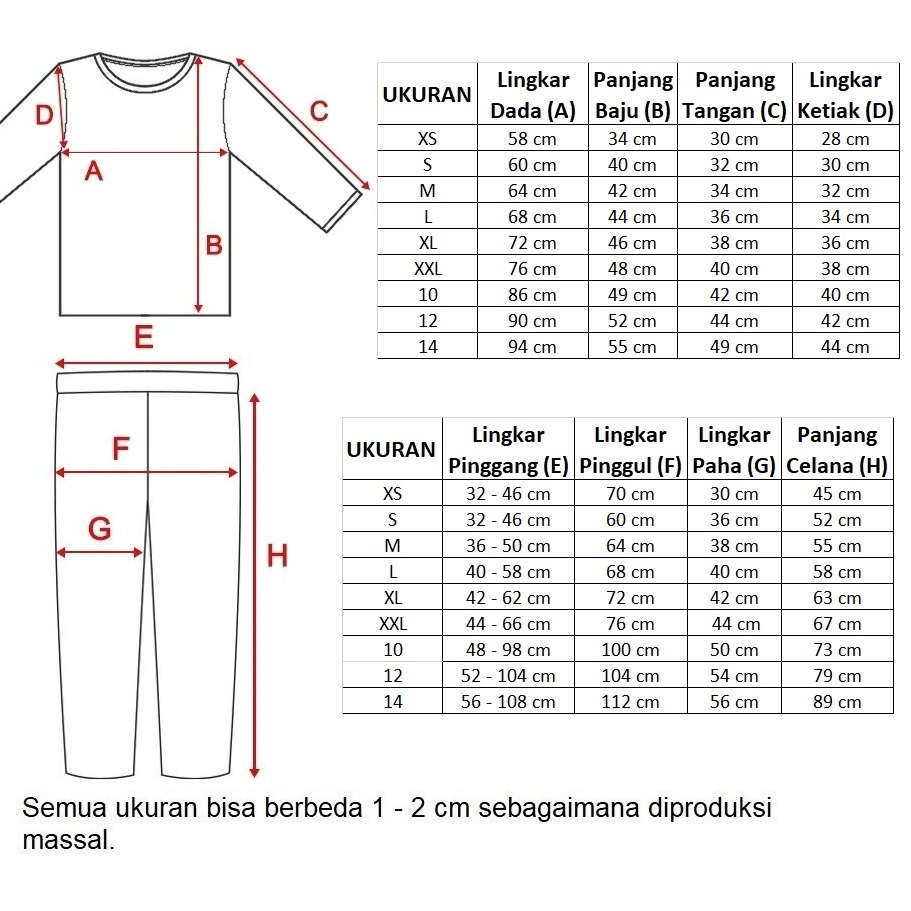 Hanamichi ZYVA.PP Setelan Piyama Anak Lengan Panjang