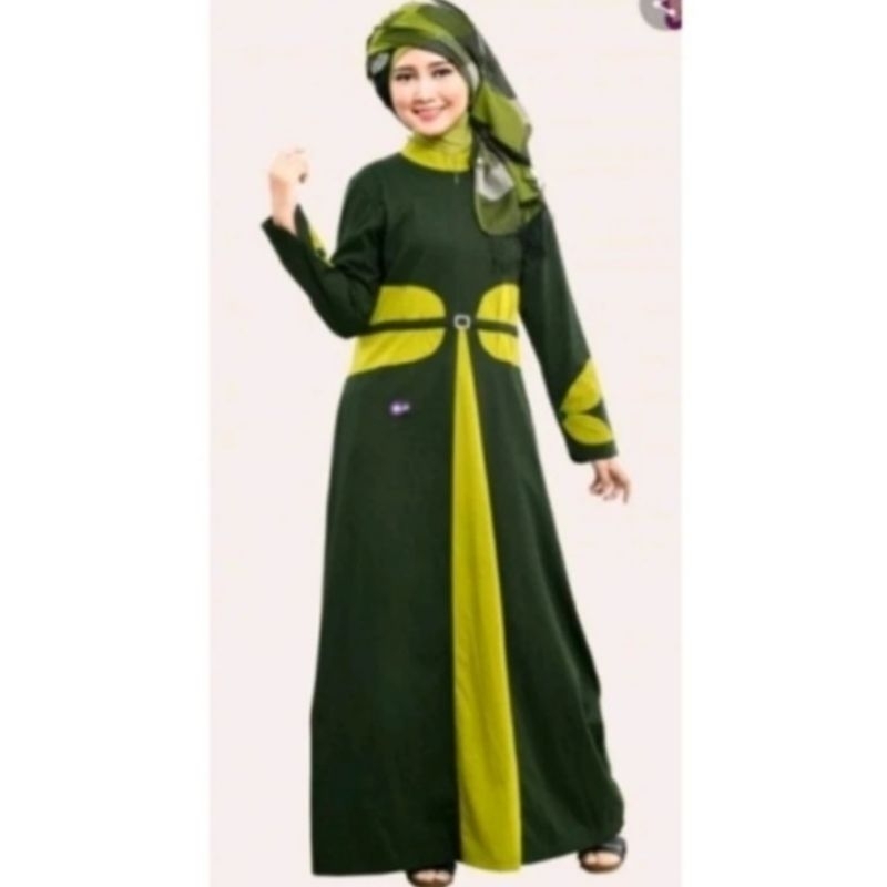 FLASH SALE PL Gamis Mutif 101 UK M Hijau TNI-Hijau pandan