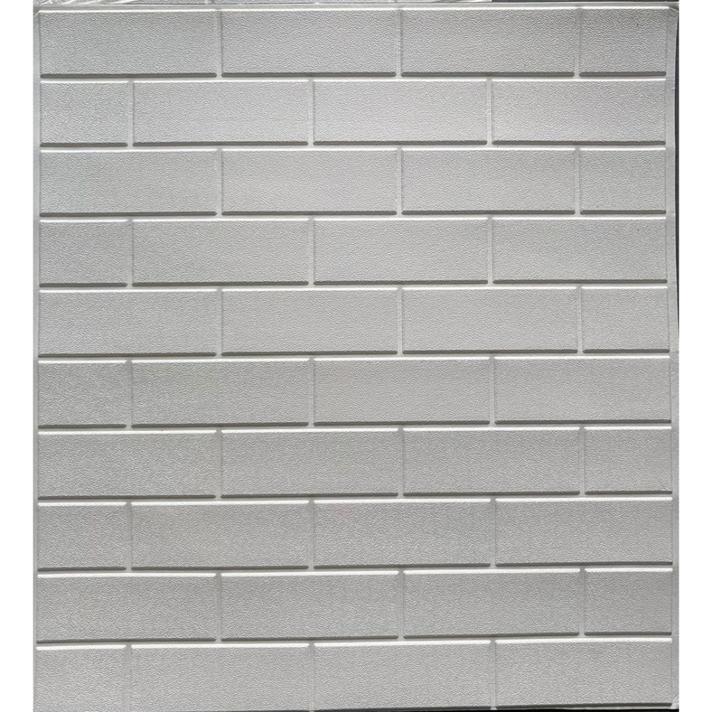 Wallpaper Foam 3D Bata Putih| WARNA BELANG